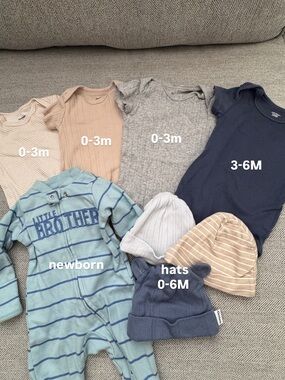 Neutral Ribbed Short-Sleeve Baby Bodysuit Trio - Beige, Gray, Navy